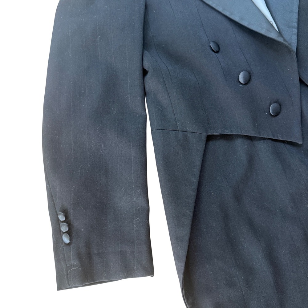 Christian Dior Monsieur Morning Coat Tailcoat Tuxedo Blazer Jacket 40 Black - Picture 3 of 9